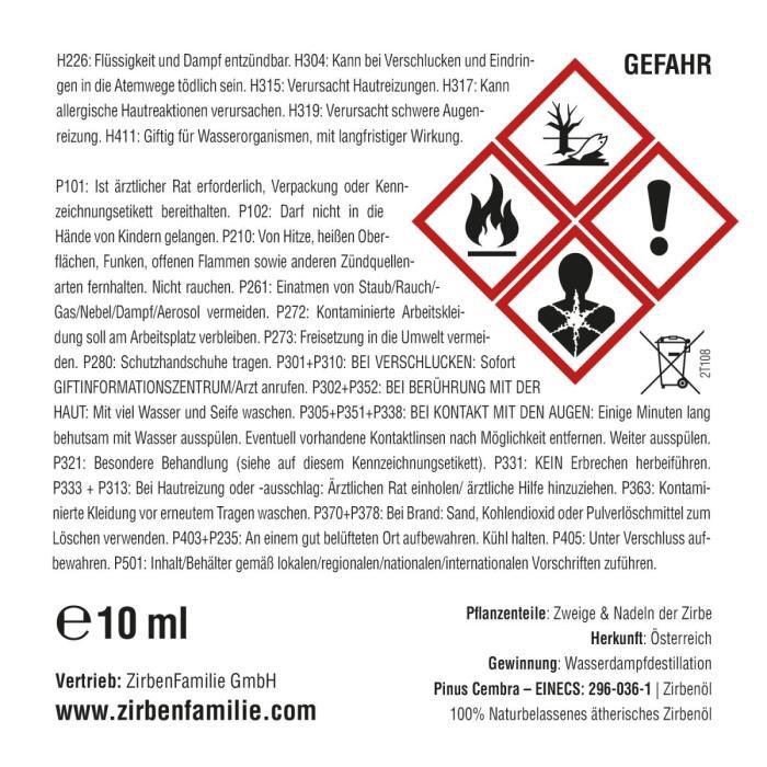 Zirbenfamilie ZirbenÖl 10 ml