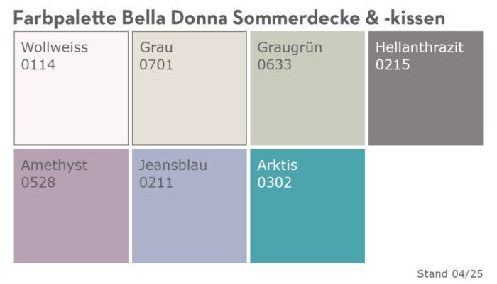 Bella Donna Sommerdecken/Kopfkissenbezüge